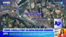 Fermé 4 mois, le Pont de Chasses-sur-Rhône va rouvrir vendredi