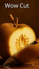 Cinematic Brown Apple Slice 🍎 | Satisfying ASMR Knife Cut | Ultra Realistic Macro”