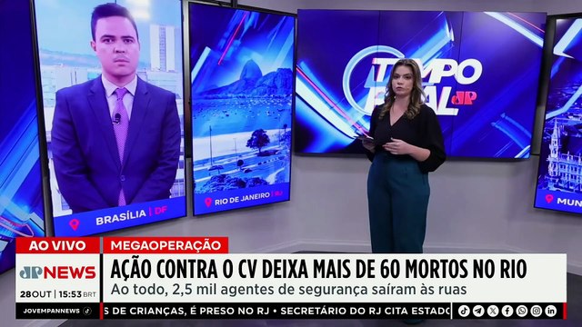 Delegado Palumbo avalia operação contra o Comando Vermelho | TEMPO REAL