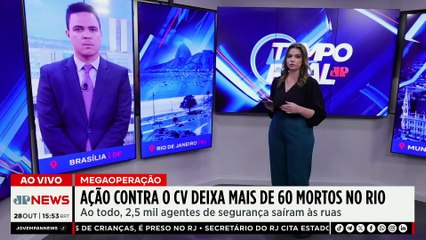 Delegado Palumbo avalia operação contra o Comando Vermelho | TEMPO REAL