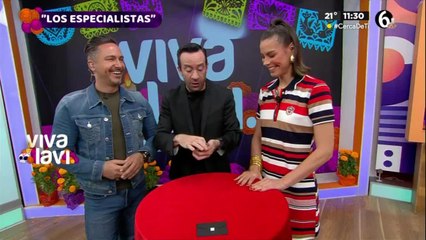 Mentalista deja sorprendidos a Natalia Valenzuela y Raúl Magaña