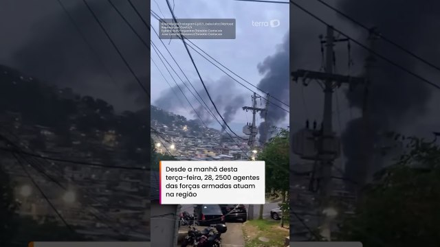 Megaoperação contra o CV se torna a mais letal da história do RJ; cidade vira cenário de guerra