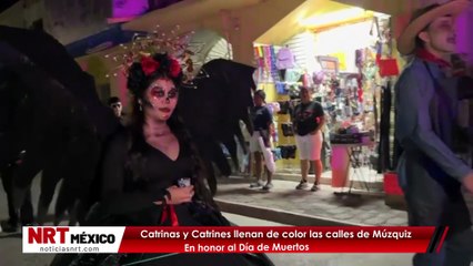 ✝️ Catrinas y Catrines llenan de color las calles de Múzquiz en honor al Día de Muertos