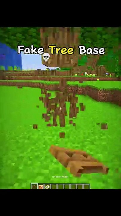 How to make Minecraft Fake Tree Base Moment