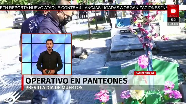 Refuerzan seguridad en panteones de San Pedro, Nuevo León, por operativos preventivos