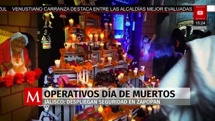 Despliegan operativo de seguridad por Día de Muertos en Zapopan, Jalisco