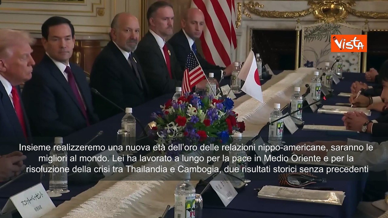 Premier giapponese Sanae Takaichi a Trump: Insieme realizzeremo nuova età dell'oro SOTT