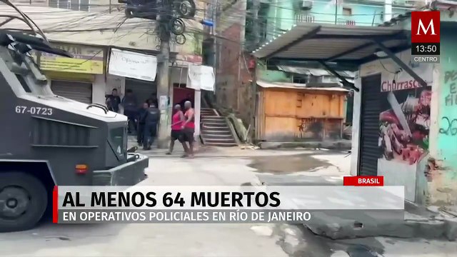 Histórico operativo antidrogas en Río de Janeiro deja al menos 64 muertos