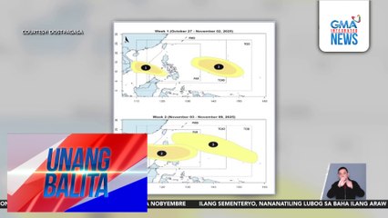 PAGASA – Hindi opisyal ang impormasyon online na mayroong 2 super typhoon na dadaan sa Pilipinas sa Nobyembre | Unang Balita