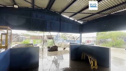 Watch: Streets flood in Kingston as Hurricane Melissa slams Jamaica