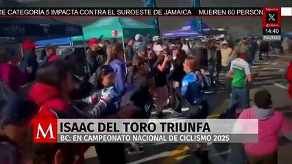 El ciclista Isaac del Toro triunfa en el Campeonato Nacional de Ciclismo 2025