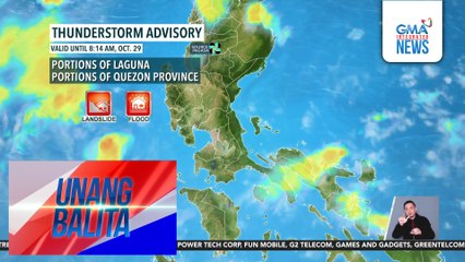 Weather update as of 7AM (October 29, 2025) | Unang Balita