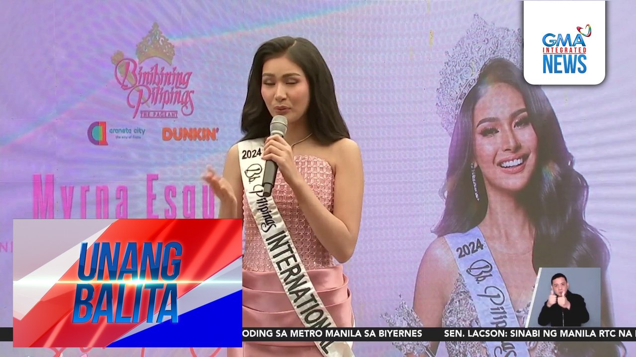 Pambato ng Pilipinas sa Miss International 2025 na si Myrna Esguerra, ready to slay na sa pageant | Unang Balita