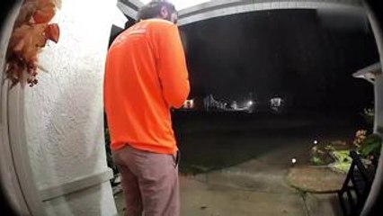 Man Gets Startled by Sudden Lightning Strike in Florida, US