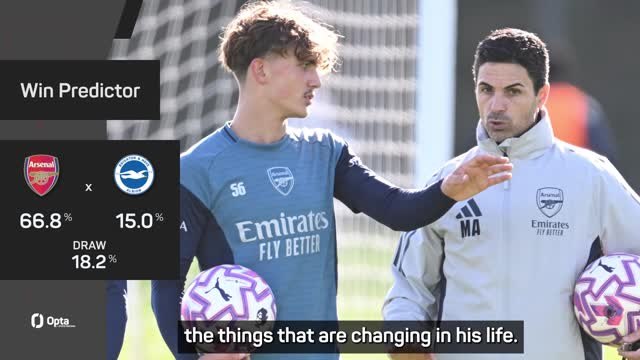 I would be 'blind' to not see Dowman's talent – Arteta