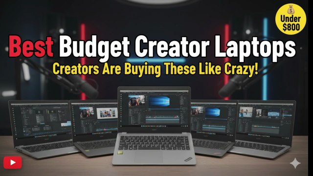 👉 Best Budget Laptops for YouTubers & Creators in the USA 🎥💻 (2026 Edition)