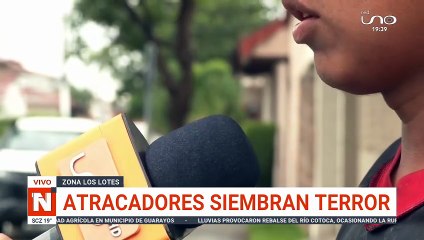 DENUNCIAN BANDA DE ATRACADORES EN LOS LOTES