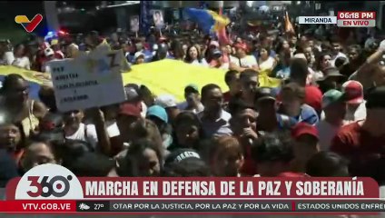 Pueblo venezolano marcha por la defensa de la paz y la soberanía