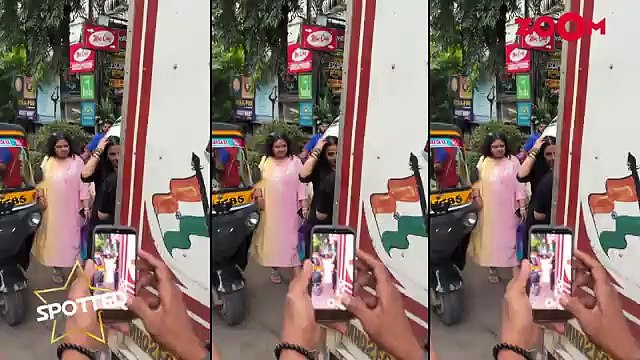 Shilpa Shetty BRIEFLY waves at paps before sitting inside her car Tiger Shroff ADJUSTS his poses - zoom (360p, h264, youtube)