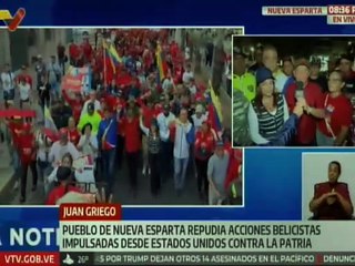 Neoespartanos marcharon en defensa de la paz y la soberanía nacional