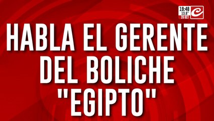 Encontraron muerto a Nicolás: habla el gerente del boliche "Egipto"