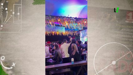 Torcida do Flamengo faz festa em Buenos Aires na véspera de decisão contra o Racing