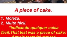 A piece of cake. #englés #cursoenglês