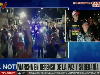 Pueblo de Delta Amacuro marchó en rechazo a las agresiones imperiales contra Venezuela