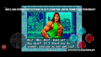 Fatal Fury 3 Bob Wilson vs Mai Shiranui fala de vitória do Bob Wilson em português