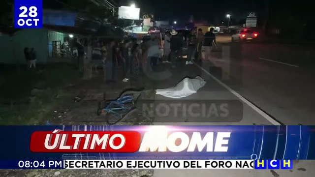 Hombre muere embestido por un vehículo en Santa Cruz de Yojoa