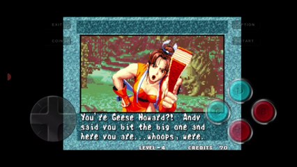 Fatal Fury 3 Mai Shiranui vs Geese Howard luta completa