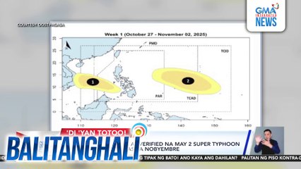 PAGASA - Hindi opisyal at verified na may 2 super typhoon na dadaan sa Pilipinas sa Nobyembre | Balitanghali