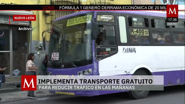 Samuel García anuncia que el transporte público será gratuito para las mujeres; tendrá horarios