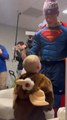 Jaxson Dart went to a New Jersey pediatric cancer center dressed as Superman for Halloween