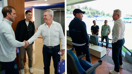 Javier Aguirre y Rafa Márquez visitan Cruz Azul y ven el entrenamiento en La Noria