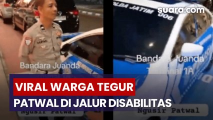 Aksi Warga Tegur Polisi Patwal yang Parkir di Jalur Disabilitas Viral di Media Sosial