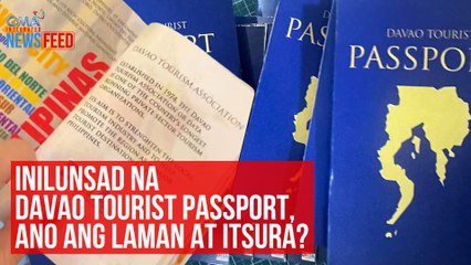 Inilunsad na Davao Tourist Passport, ano ang laman at itsura? | GMA Integrated Newsfeed