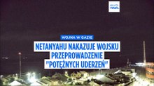 Izraelski premier Netanjahu nakazuje wojsku natychmiastowe przeprowadzenie "potężnych ataków" na Strefę Gazy