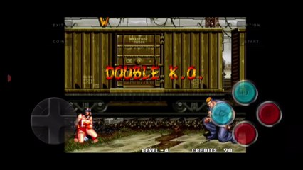 Fatal Fury 3 Mai Shiranui vs Ryuji Yamazaki Double K.o.