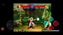 Fatal Fury 3 Bob Wilson vs Andy Bogard fala de vitória do Bob Wilson em português
