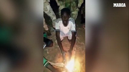 Piden ayuda para encontrar al periodista secuestrado con la camiseta del Real Madrid 