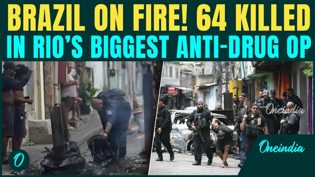 Breaking: BLOODBATH in Brazil | 64 KILLED in Rio De Janeiro Police’s BIGGEST Raid on Drug Gangs