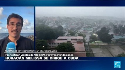 Informe desde La Habana: Cuba se prepara para llegada de huracán Melissa, que bajó a categoría 3