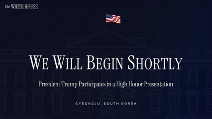 USA - President Trump Participates in a High Honor Presentation (29.10.25)