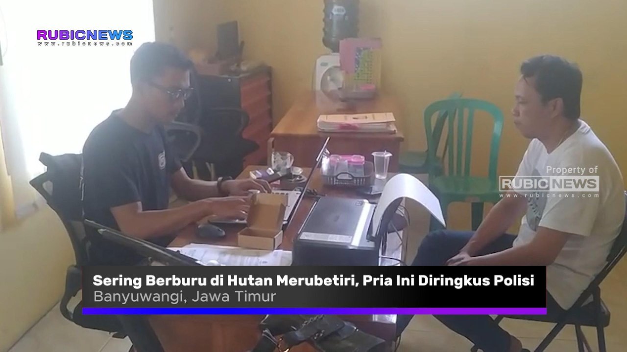 Terbukti Miliki Senjata Senapan Angin Laras Panjang Serta Sering Berburu di Hutan Merubetiri, Pria Asal Desa Sarongan Banyuwangi Diringkus Polisi