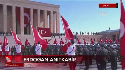 Cumhurbaşkanı Erdoğan'a Anıtkabir'de yoğun sevgi gösterisi