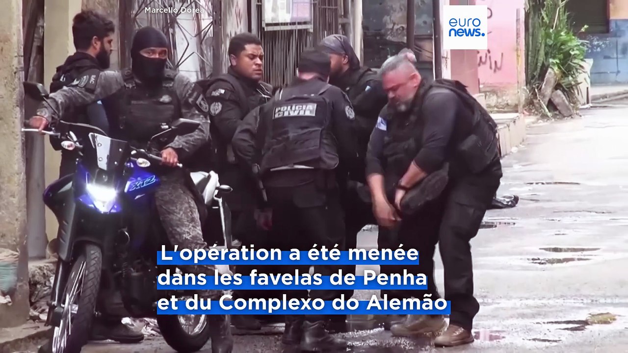 Brésil : une vaste opération policière antidrogue dans deux favelas de Rio fait au moins 64 morts