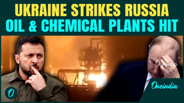 Russia-Ukraine War Breaking: Oil Refinery & Chemical Plant in Russia hit in Suspected Drone Attack