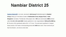 Nambiar District 25