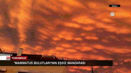 Fethiye'de Mammatus bulutları görüldü